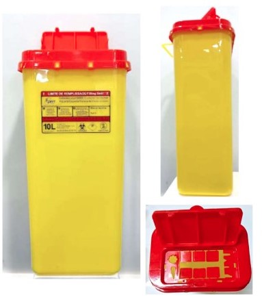 Collecteur de déchets médicaux 10L