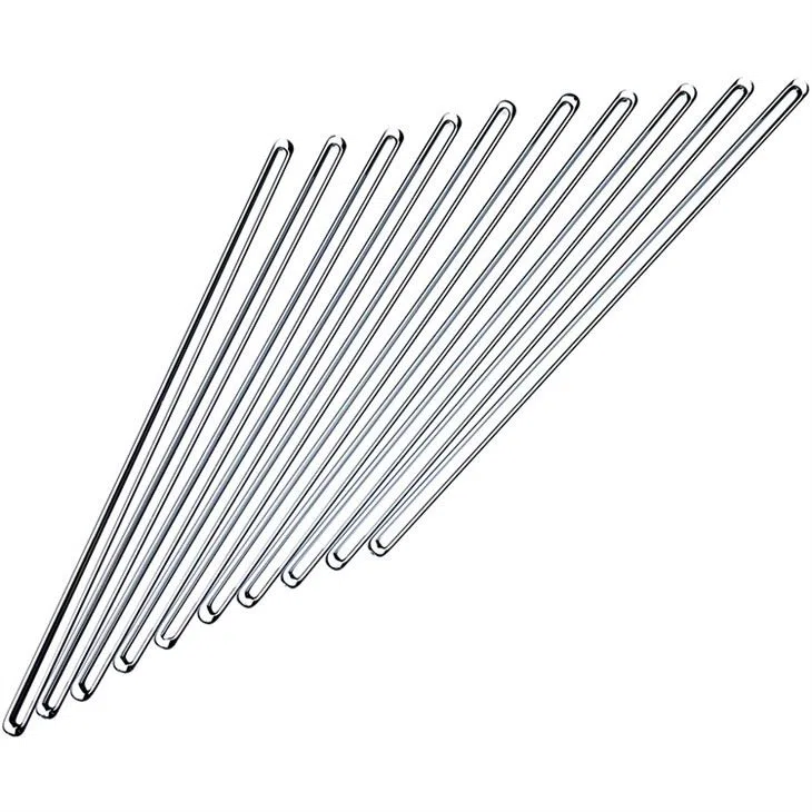 Tige d’agitation en verre de laboratoire 300 mm avec fond rond