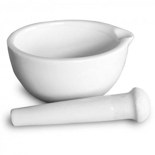 Mortier en Porcelaine avec pilon